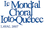 logo Mondial Choral de Laval 2007